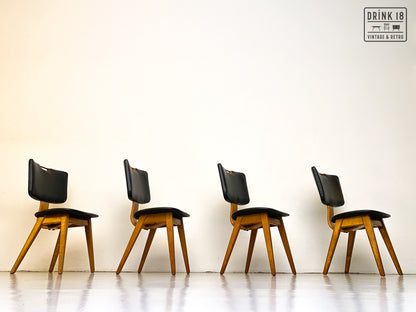 Vintage - Zes Eetkamerstoelen