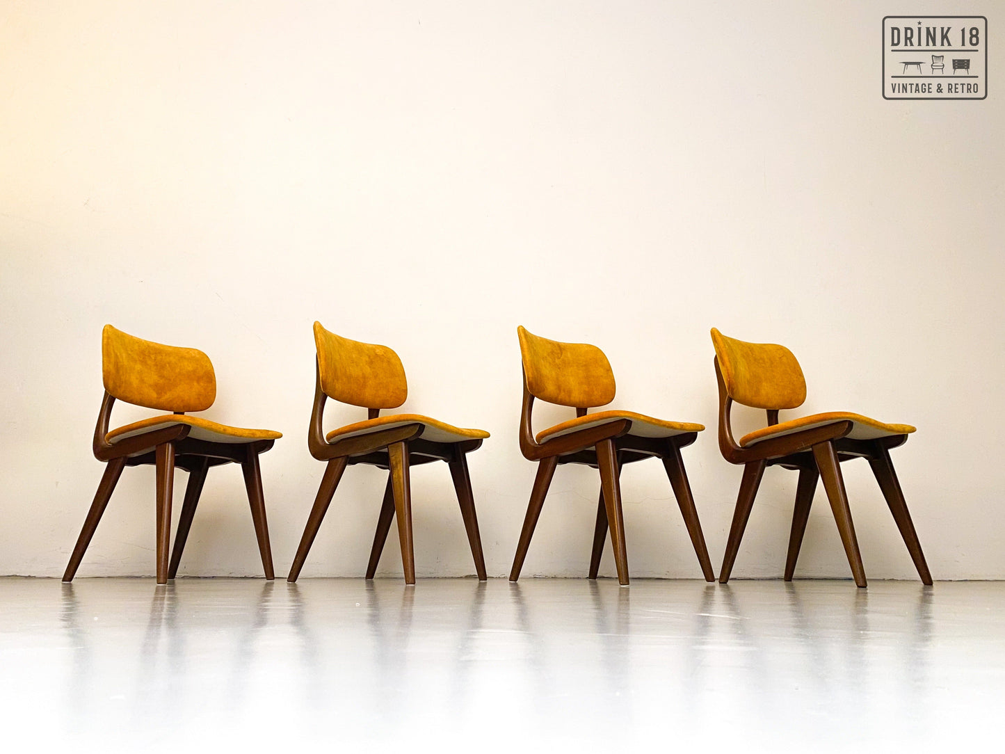 Vintage eetkamerstoelen (Sun) - Louis van Teeffelen