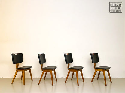Vintage - Zes Eetkamerstoelen