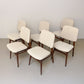 Zes vintage eetkamerstoelen - Louis van Teeffelen