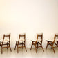 Set van Vier vintage eetkamerstoelen #1 - Pynock Wierden