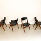Vier vintage Aska stoelen - Louis van Teeffelen
