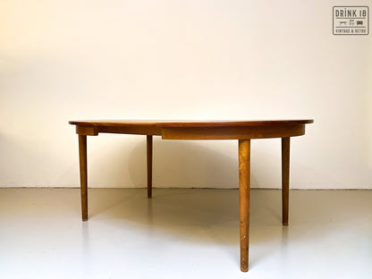 Vintage - Verlengbare ronde eettafel XXL
