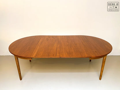 Vintage - Verlengbare ronde eettafel XXL