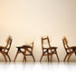 Set van Vier vintage eetkamerstoelen #1 - Pynock Wierden