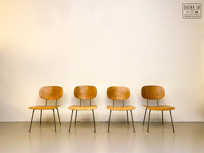 Set van vier Eetkamerstoelen - Gispen 116