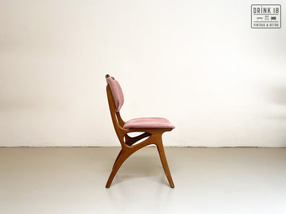 Set van Vier vintage eetkamerstoelen (oudroze) - Pynock Wierden