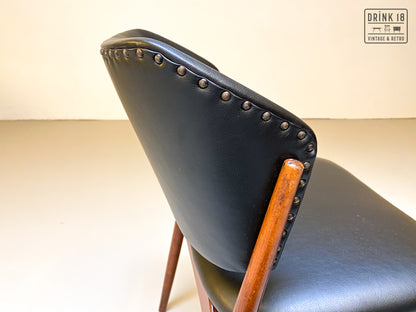 Zes eetkamerstoelen (Zwarte skai) - Spahn Stadtlohn
