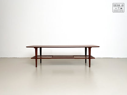 Vintage Rotan Salontafel - Louis van Teeffelen