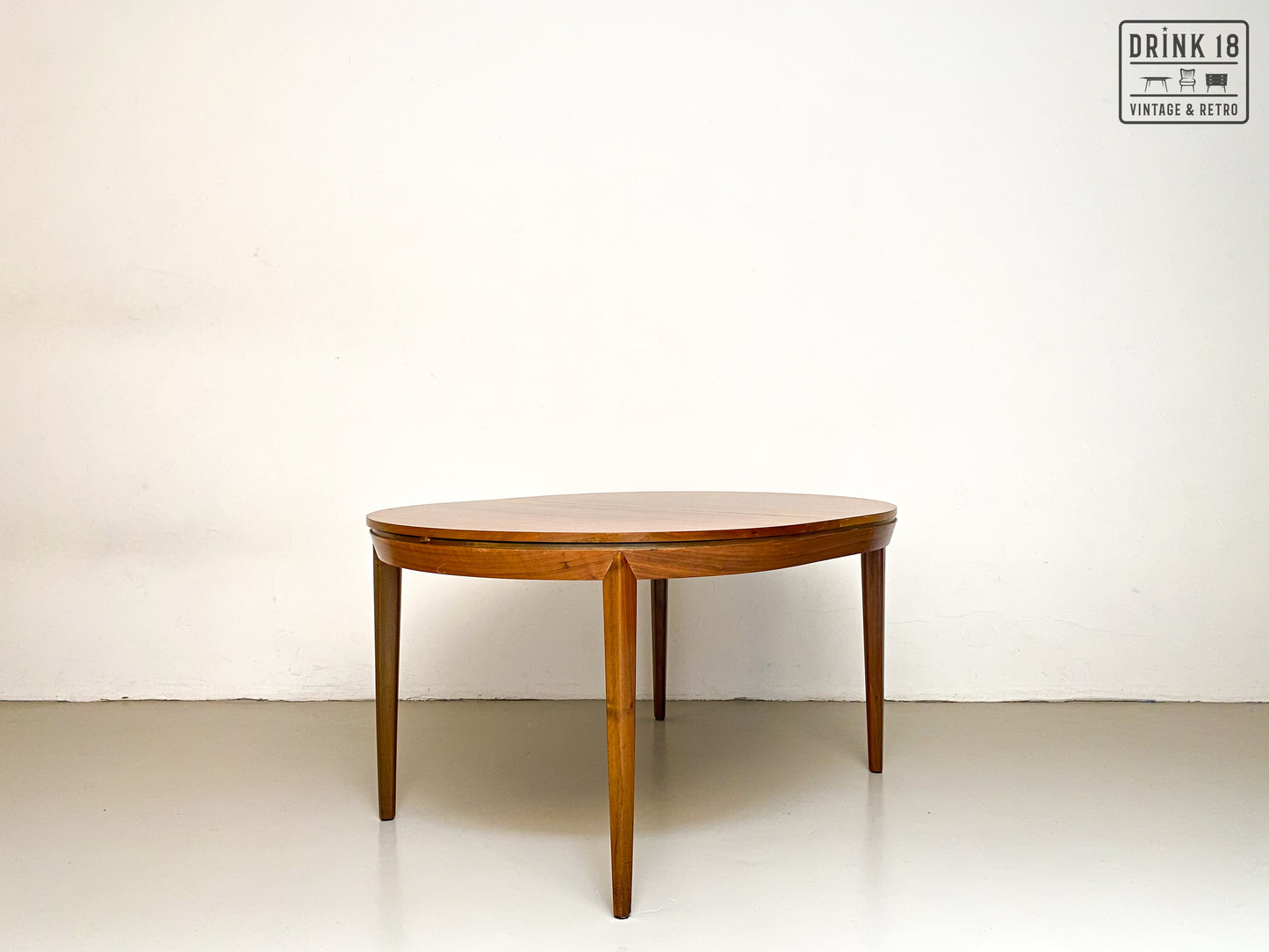 Vintage - Verlengbare ovale eettafel XL