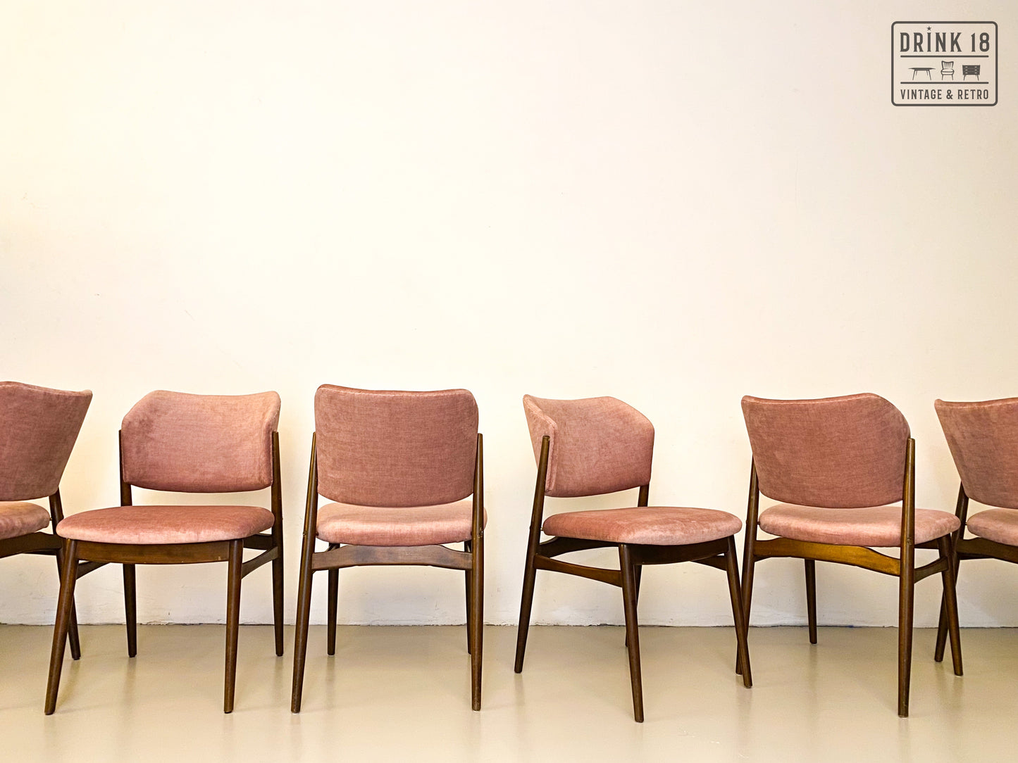 Zes eetkamerstoelen (Oudroze) - Spahn Stadtlohn