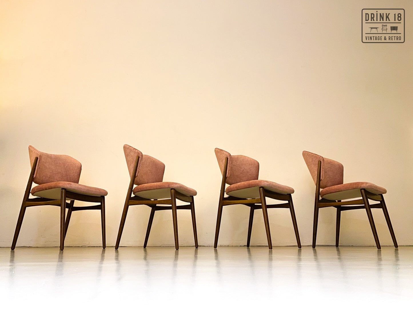 Zes eetkamerstoelen (Oudroze) - Spahn Stadtlohn