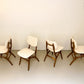 Set van Vier vintage eetkamerstoelen #1 - Pynock Wierden