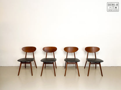 Vier vintage stoelen - Louis van Teeffelen
