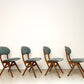 Vier vintage eetkamerstoelen (Eden) - Louis van Teeffelen