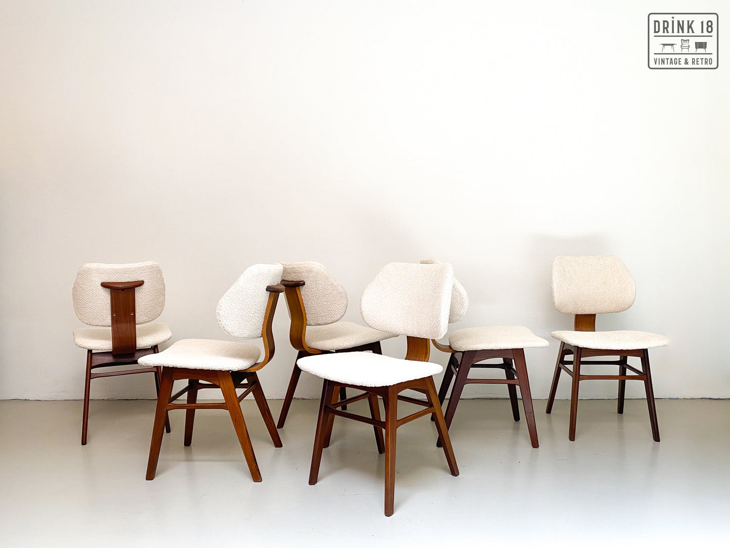 Zes Royal Eetkamerstoelen - Pastoe