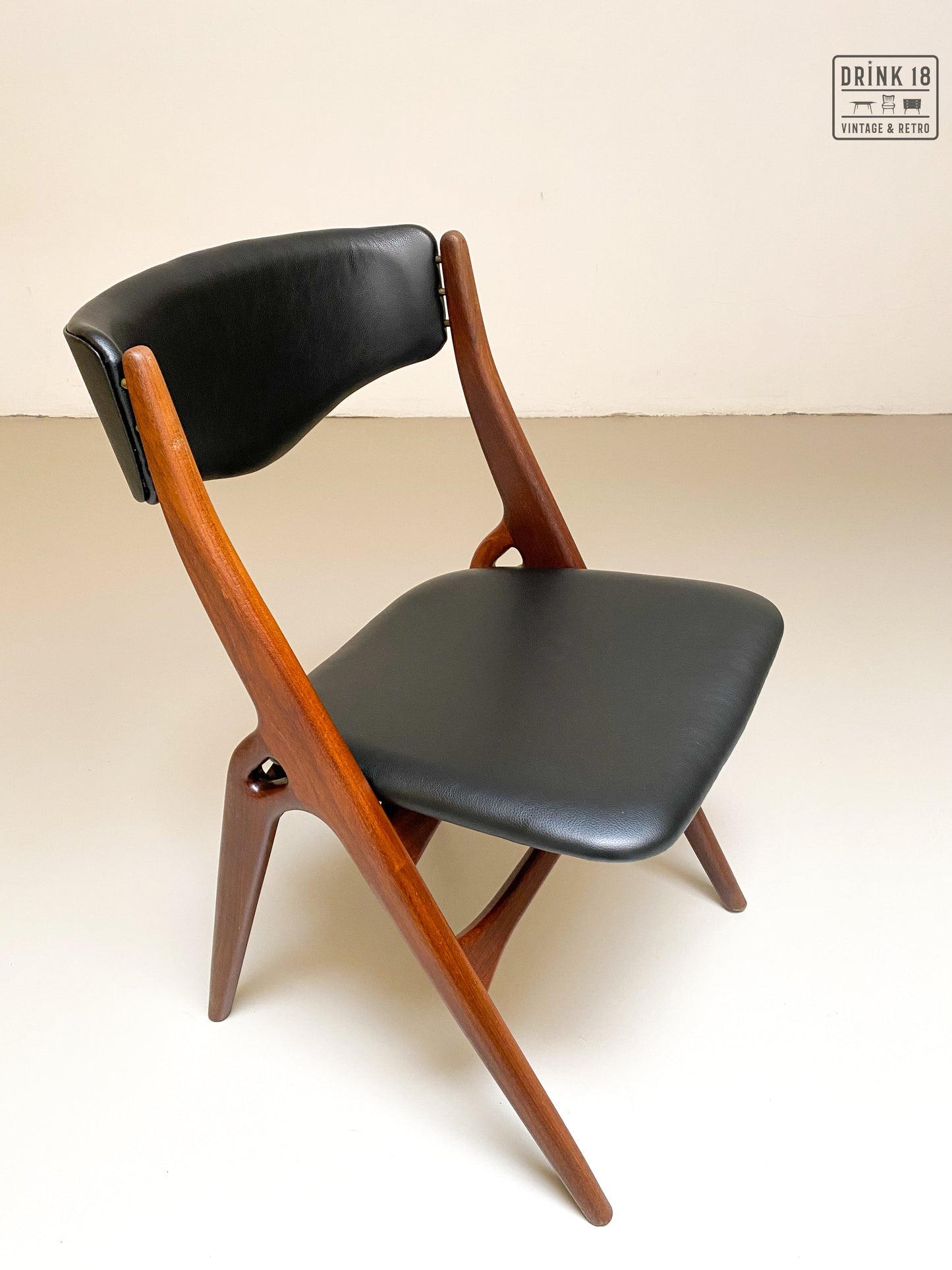 Vier vintage Aska stoelen - Louis van Teeffelen
