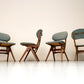 Vier vintage eetkamerstoelen (Eden) - Louis van Teeffelen