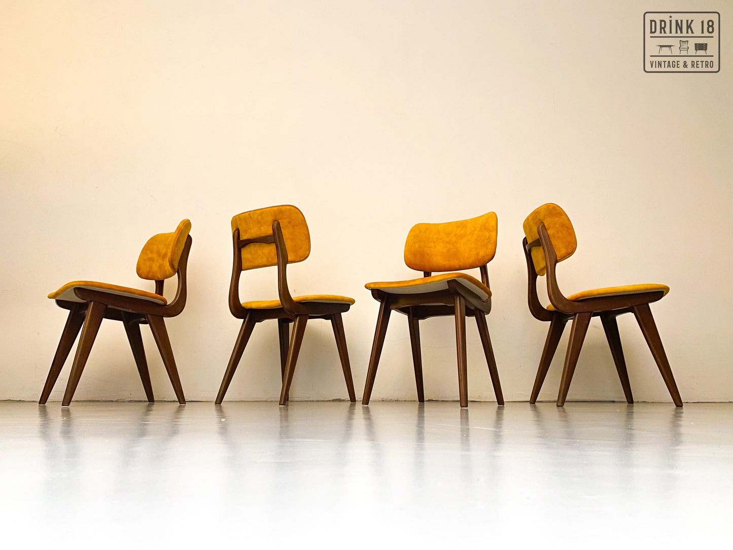 Vintage eetkamerstoelen (Sun) - Louis van Teeffelen