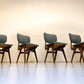 Vier vintage eetkamerstoelen - Louis van Teeffelen