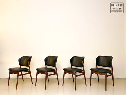 Zes eetkamerstoelen (Zwarte skai) - Spahn Stadtlohn