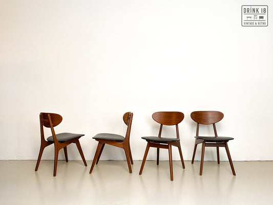 Vier vintage stoelen - Louis van Teeffelen