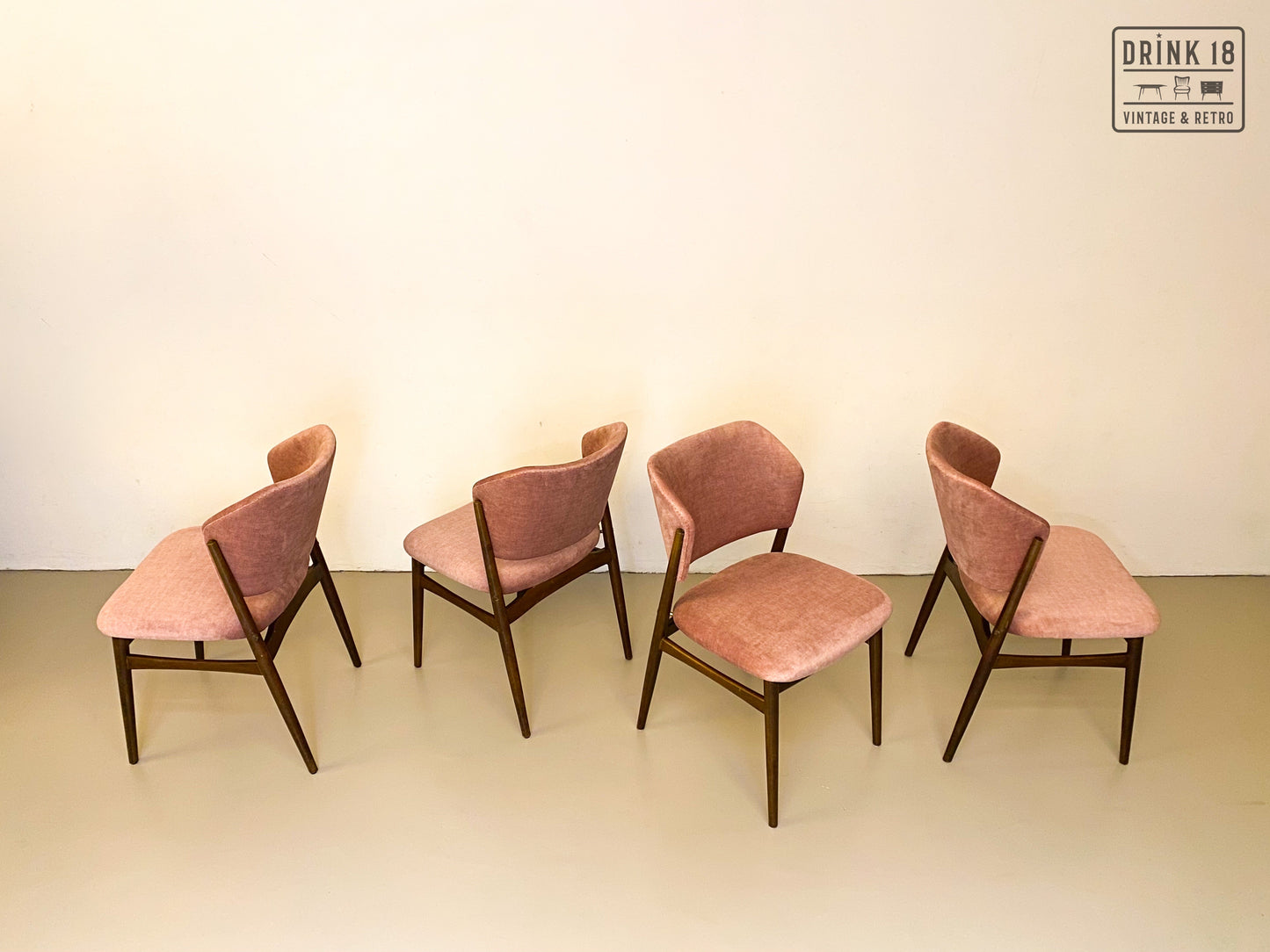 Zes eetkamerstoelen (Oudroze) - Spahn Stadtlohn