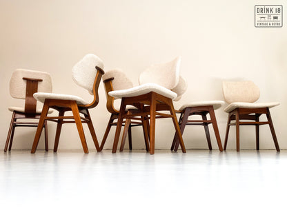Zes Royal Eetkamerstoelen - Pastoe