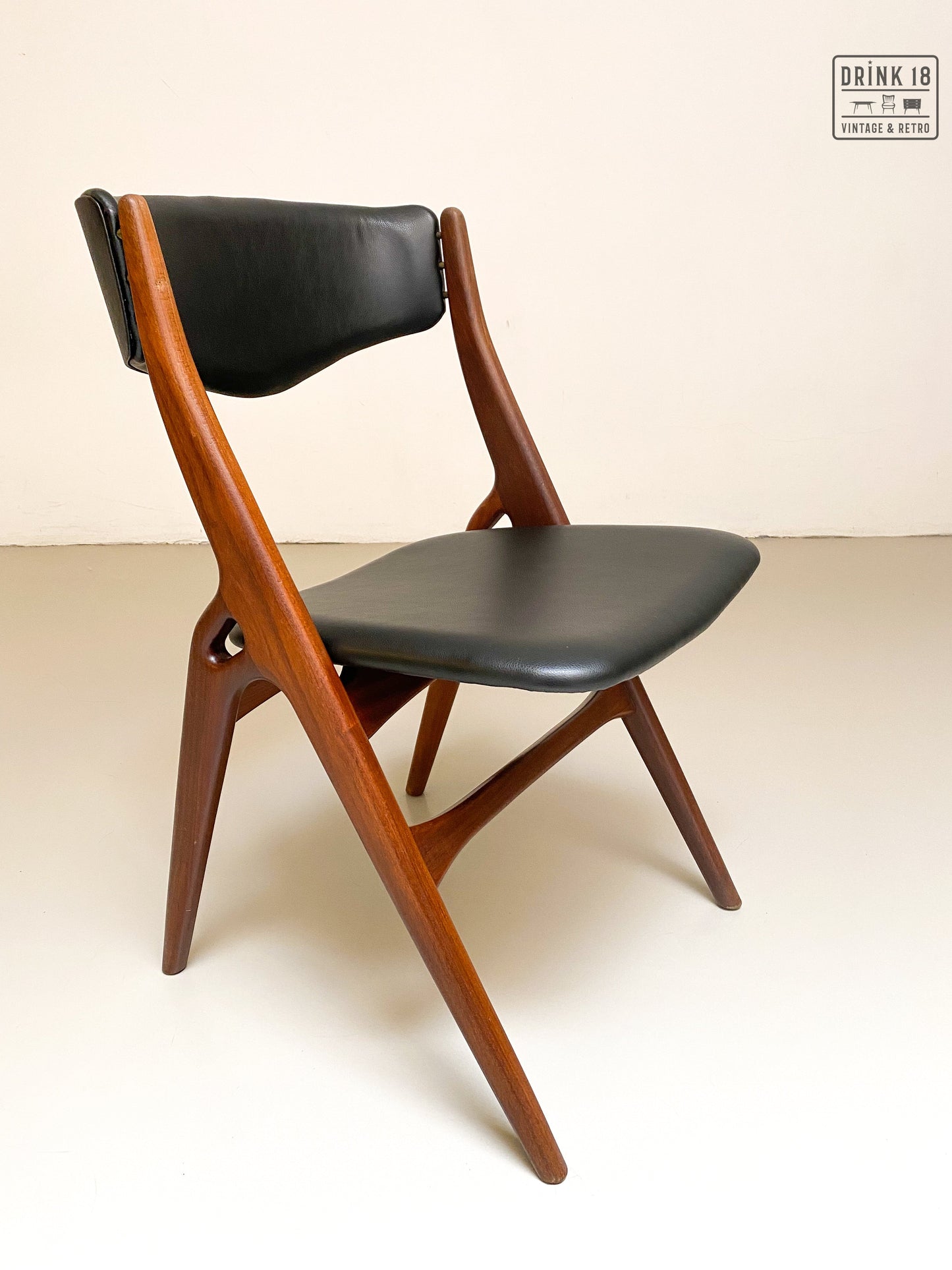 Vier vintage Aska stoelen - Louis van Teeffelen