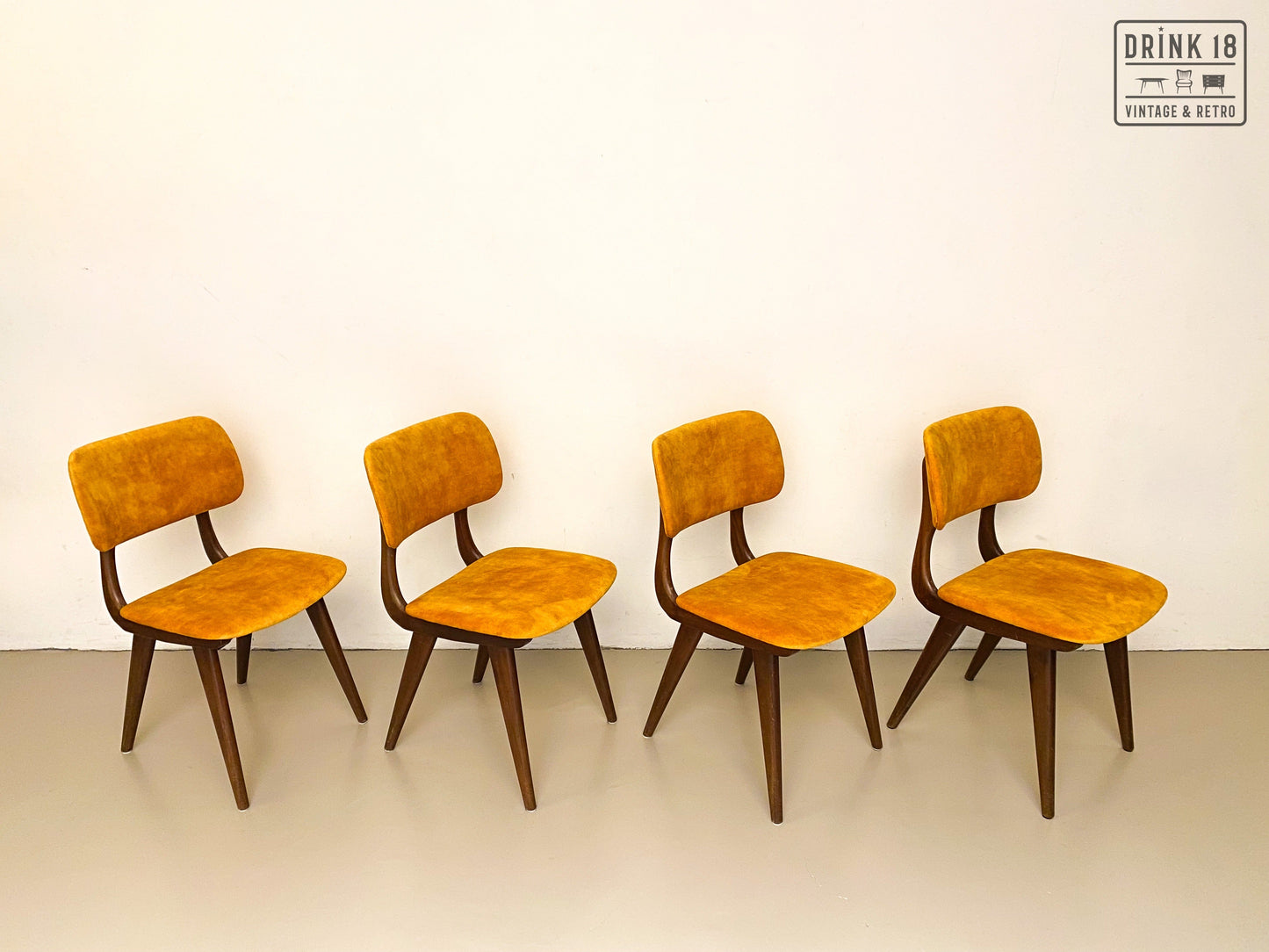 Vintage eetkamerstoelen (Sun) - Louis van Teeffelen