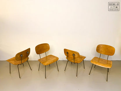 Set van vier Eetkamerstoelen - Gispen 116
