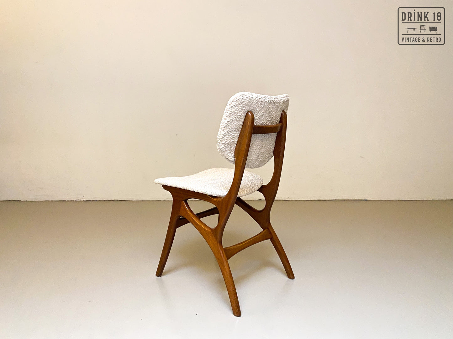 Set van Vier vintage eetkamerstoelen #1 - Pynock Wierden