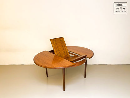 Verlengbare ronde eettafel - G-plan