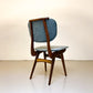 Vier vintage eetkamerstoelen - Louis van Teeffelen