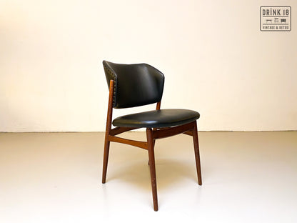 Zes eetkamerstoelen (Zwarte skai) - Spahn Stadtlohn
