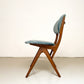 Vier vintage eetkamerstoelen (Eden) - Louis van Teeffelen