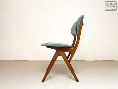 Vier vintage eetkamerstoelen (Eden) - Louis van Teeffelen