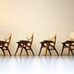 Set van Vier vintage eetkamerstoelen #1 - Pynock Wierden