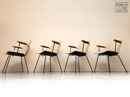 Vier Kembo Eetkamerstoelen - Wim Rietveld
