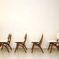 Set van Vier vintage eetkamerstoelen #1 - Pynock Wierden
