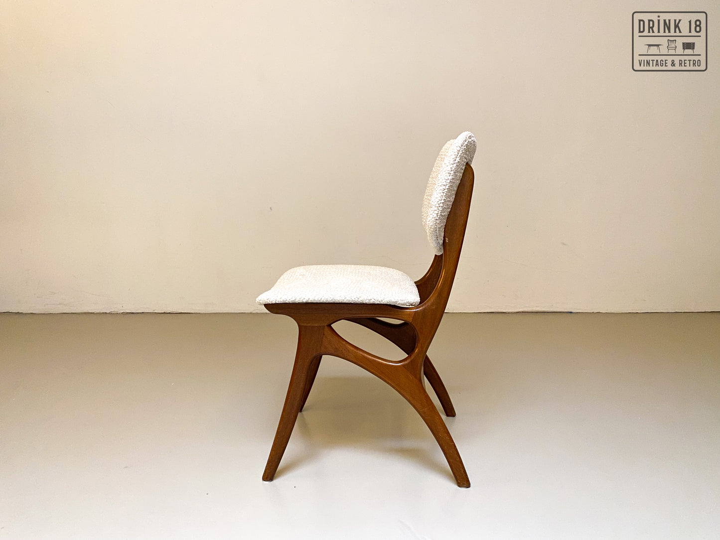 Set van Vier vintage eetkamerstoelen #1 - Pynock Wierden