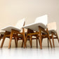Zes vintage eetkamerstoelen - Louis van Teeffelen