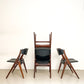 Vier vintage Aska stoelen - Louis van Teeffelen