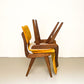 Vier vintage eetkamerstoelen (Sun) - Louis van Teeffelen