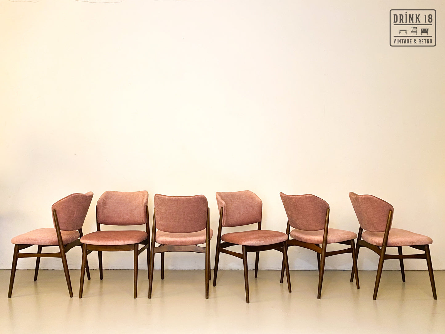 Zes eetkamerstoelen (Oudroze) - Spahn Stadtlohn