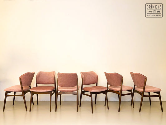 Zes eetkamerstoelen (Oudroze) - Spahn Stadtlohn