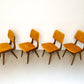 Vier vintage eetkamerstoelen (Sun) - Louis van Teeffelen
