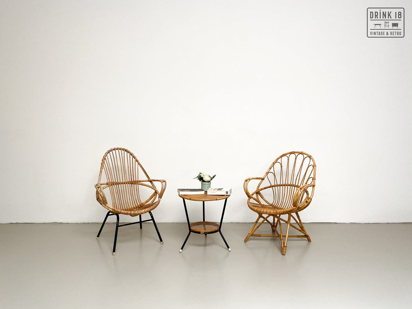 Vintage - Rotan lounge set