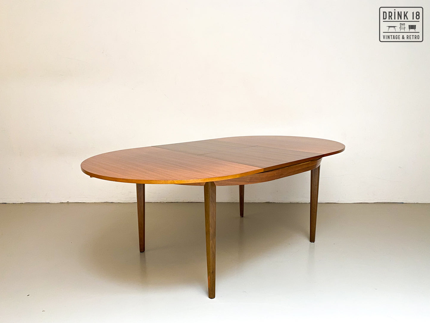 Vintage - Verlengbare ovale eettafel XL