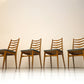 Vintage - Zes eetkamerstoelen